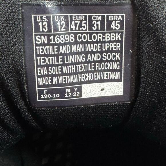 Skechers Men's Sz 13 Air Cooled Memory Foam Lace Up Mesh Shoes 16898  Black - Picture 10 of 10